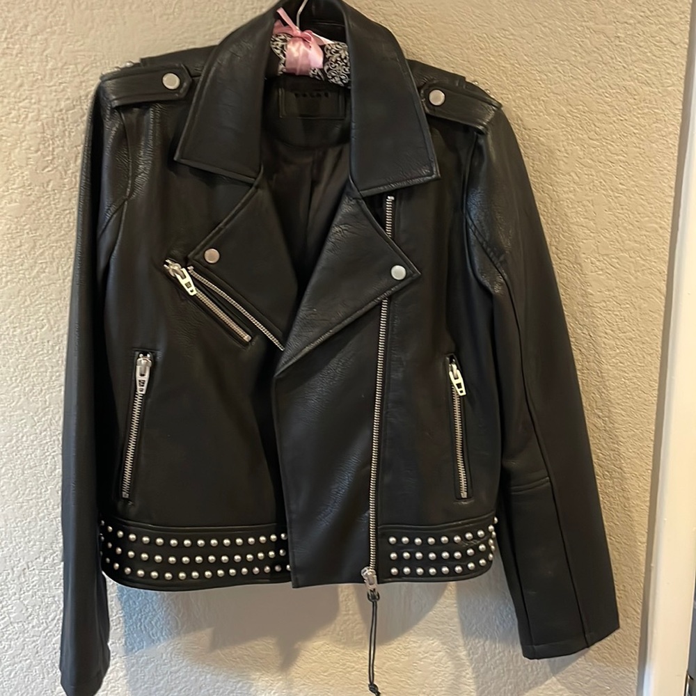 BlankNYC vegan leather biker jacket
